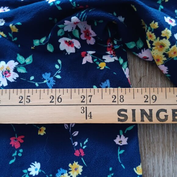 Floral Peasant Top Womens 2X Vneck Pullover 3/4 Sleeve St Johns Bay Boho Comfort - Picture 8 of 10